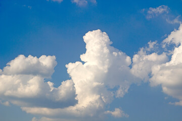 Naklejka na ściany i meble white cloud and blue sky background image.