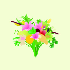 flower bouquet for logo
