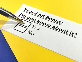 Obraz premium Questionnaire