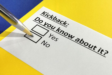 Obraz premium Questionnaire