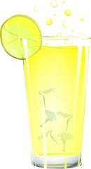 cocktail with lime