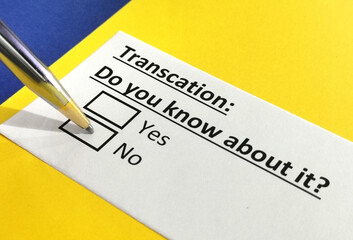 Obraz premium Questionnaire