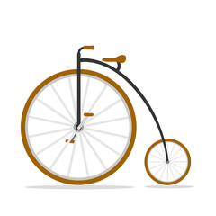 Fototapeta na wymiar Vintage bicycle.Vector illustration of classic retro bicycle.