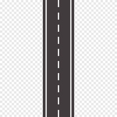Road icon. Roadway symbol concept. Vector modern illustration isolated.