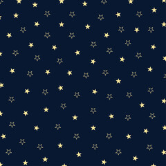Star background, symbol of the night sky. Abstract vector illustration.
