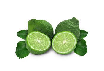 Bergamot isolated on white background.