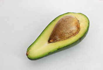 avocado  on a white background top view