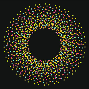 abstract background with circles. Bokeh lights effect vector.
