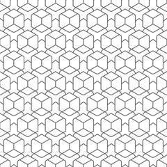 Repetitive Monochrome Graphic Round Pattern Texture. Seamless Ornament Vector Silver Lattice Pattern. Continuous Ornate Circle 