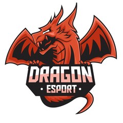 Illustration Vector Graphic of Red Dragon. Perfect for esport gaming logo, twitch, streamer, t-shirt, merchandise, etc