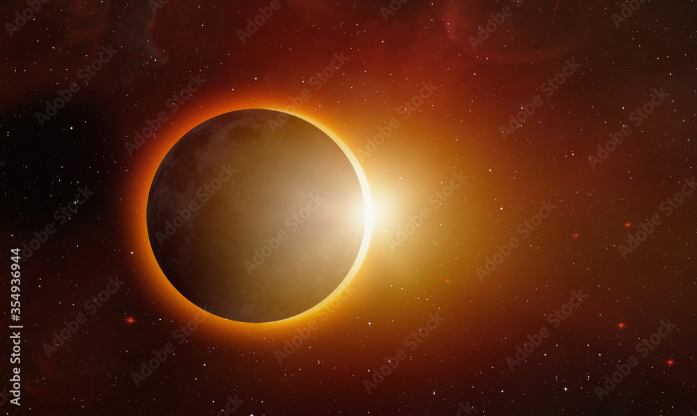 Aufkleber solar eclipse 