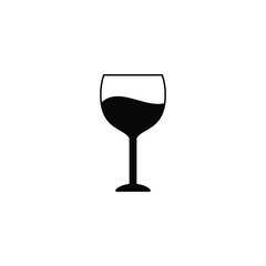 wine glass icon vector sign symbol isolated