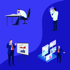 office workers. presentation