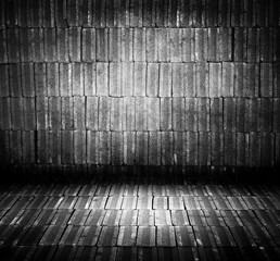 grunge brick interior room