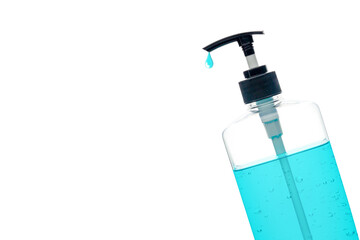Alcohol sanitizer hand gel for cleaning hand.