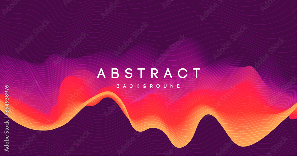 Aufkleber Moving colorful abstract background. Dynamic Effect. Vector Illustration. Design Template.