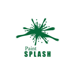 Vector illustration of color paint splashes.