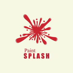 Vector illustration of color paint splashes.