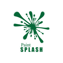 Vector illustration of color paint splashes.