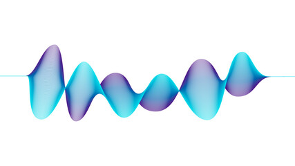 Abstract background with wave. Flowing blue and purple dynamic lines. Vector illustration.
