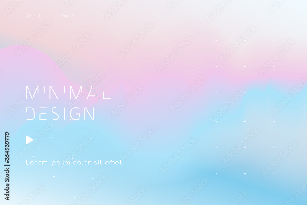 Poster colorful motion wave abstract vector background. design template