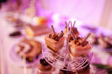 delicious cake on stnader