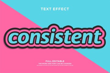 Modern 3d text effect with editable font effect