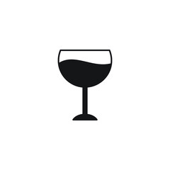 wine glass icon vector sign symbol isolated
