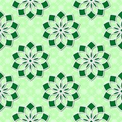 Paper in 3D rendering  in arabic style with flowers in the background. Texture with the design of cut flowers...Paper flowers as an endless background...&nbsp;..