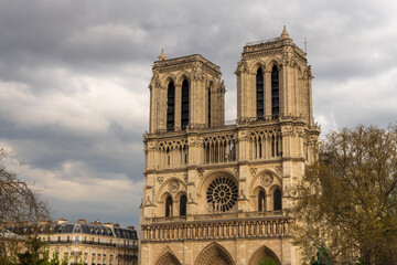 Naklejka na ściany i meble Notre Dame de Paris Cathedral, Paris, France.