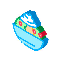 mayonnaise salad icon vector. isometric mayonnaise salad sign. color isolated symbol illustration
