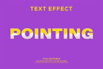 3d fresh yellow and purple style text effect