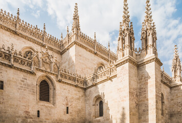 Fototapeta premium Granada Cathedral in Granada town, Andalusia, Spain.