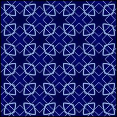 seamless pattern with blue tiles