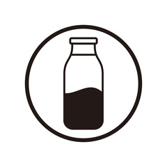 Milk Bottle icon vector illustration sign