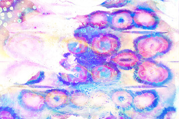 Abstract colorful texture fluid art