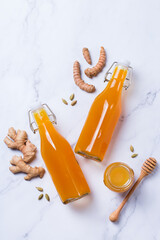 Turmeric ginger drink, immune booster, anti inflammatory beverage