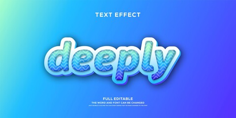 blue text style effect