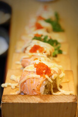 salmon on a plate