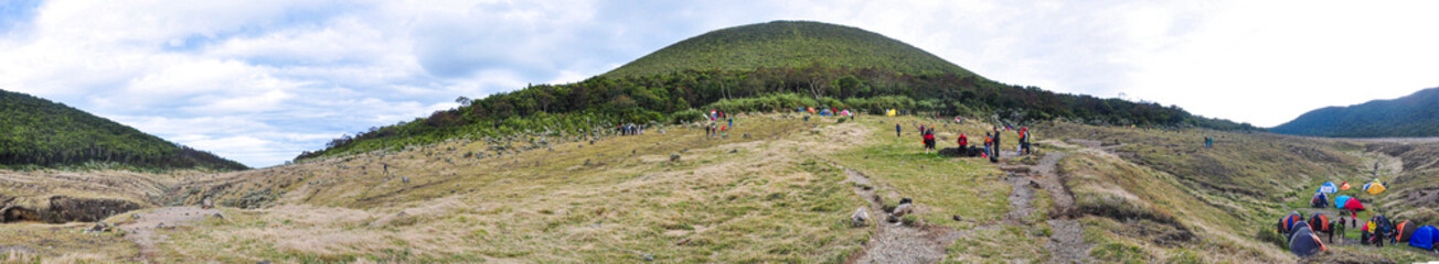mountain landscape with blue sky