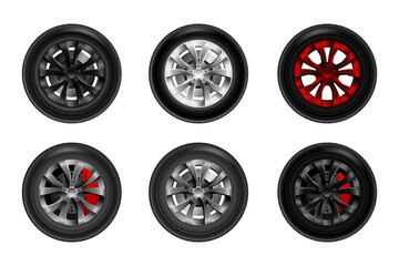 Car wheel collection