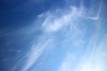 blue sky with clouds in sunny day for background.