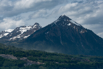 landscape,mountain range in Switzerland