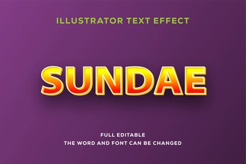 Fototapeta premium Modern font effect for banner and sticker