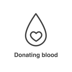 Blood testing and work icon showing one aspect of blood draw process