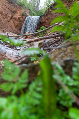 A small waterfall near the village of Gorchakovo