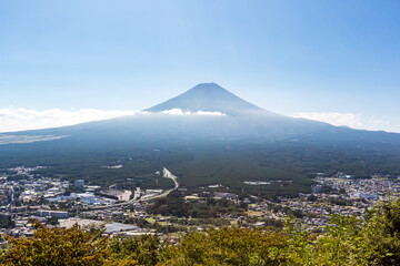 Mount Fuji view from Tenjo-Yama Park, Kawaguchiko, Japan - 354953506
