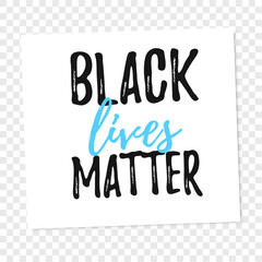 Fototapeta na wymiar Black Lives Matter. Template vector illustration