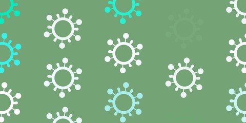 Light Green vector template with flu signs.