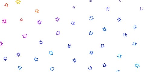 Light multicolor vector texture with disease symbols.